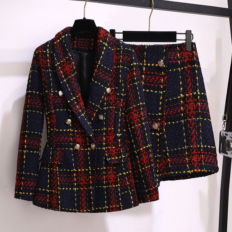 Jack Winter Clothing - Женский зимний винтажный твидовый корейский костюм,