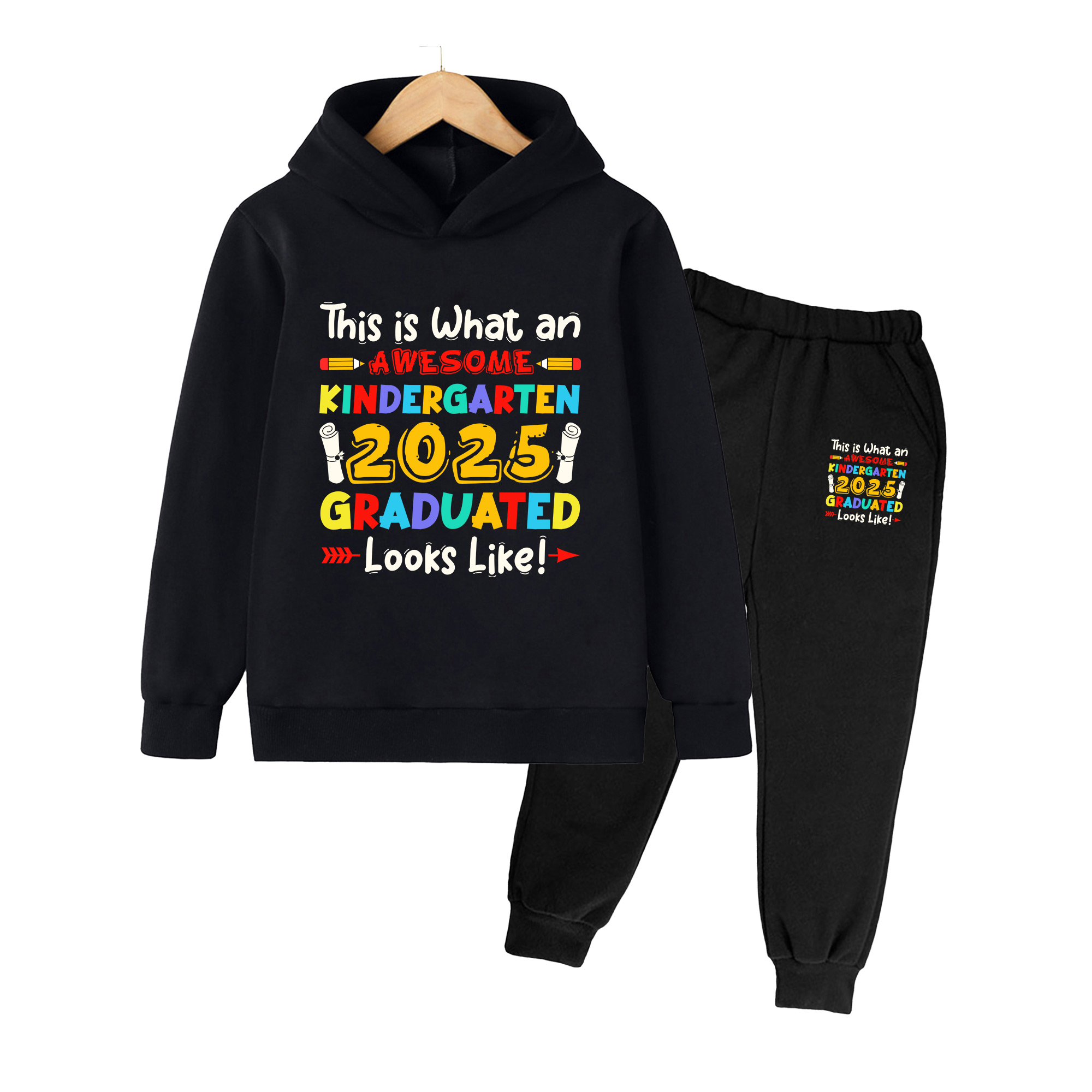 Winter Clothing Kindergarten - Детский комплект из худи и брюк,