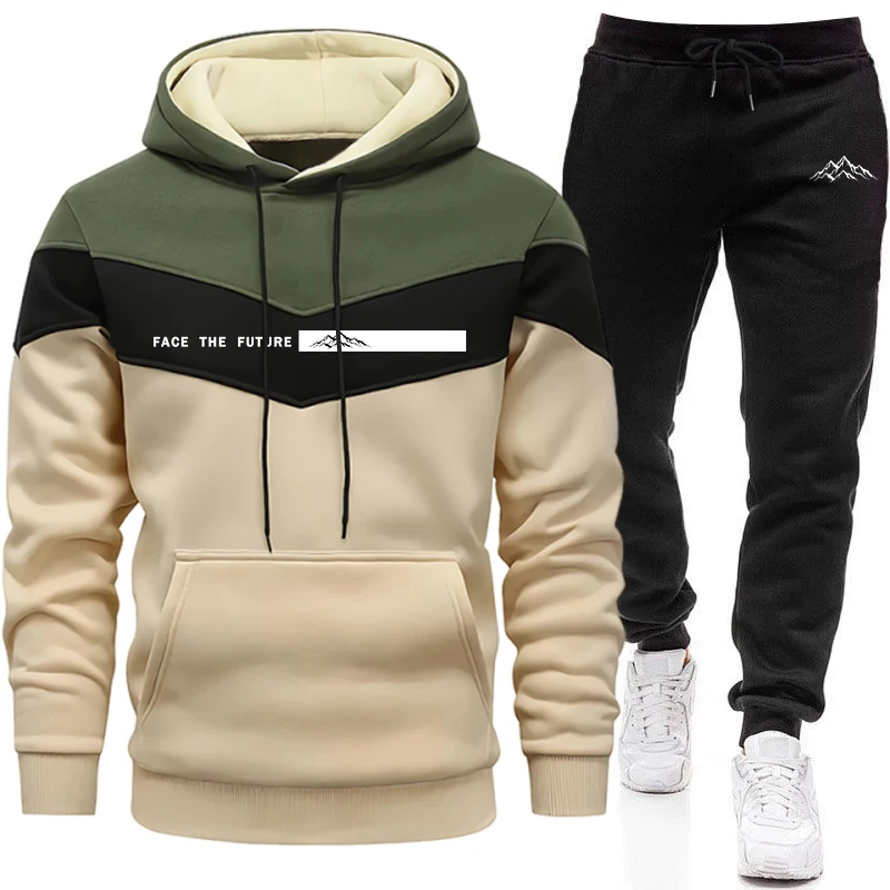 Winter Clothing Pants - Мужской спортивный костюм: модная повседневная толстовка