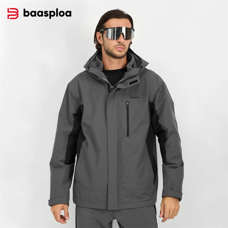 Fleece Hoodie Lined - Baasploa новая мужская куртка для альпинизма,