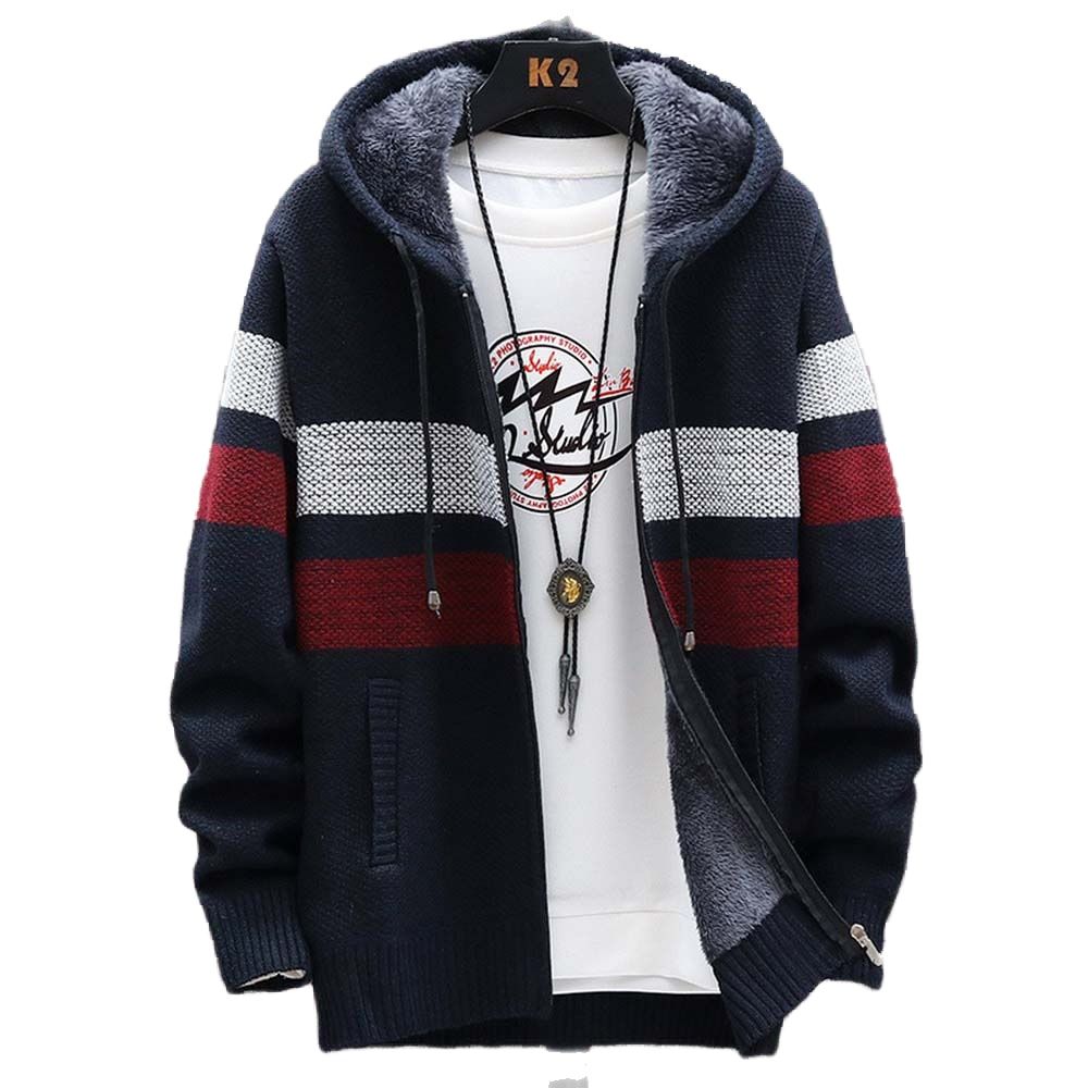 Мужской полосатый свитер, паль – обзор и цена Fleece Hoodie Lined