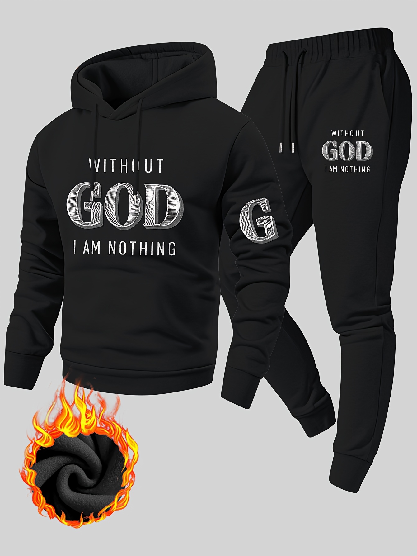Мужской спортивный костюм из д – обзор и цена Fleece Hoodie Lined