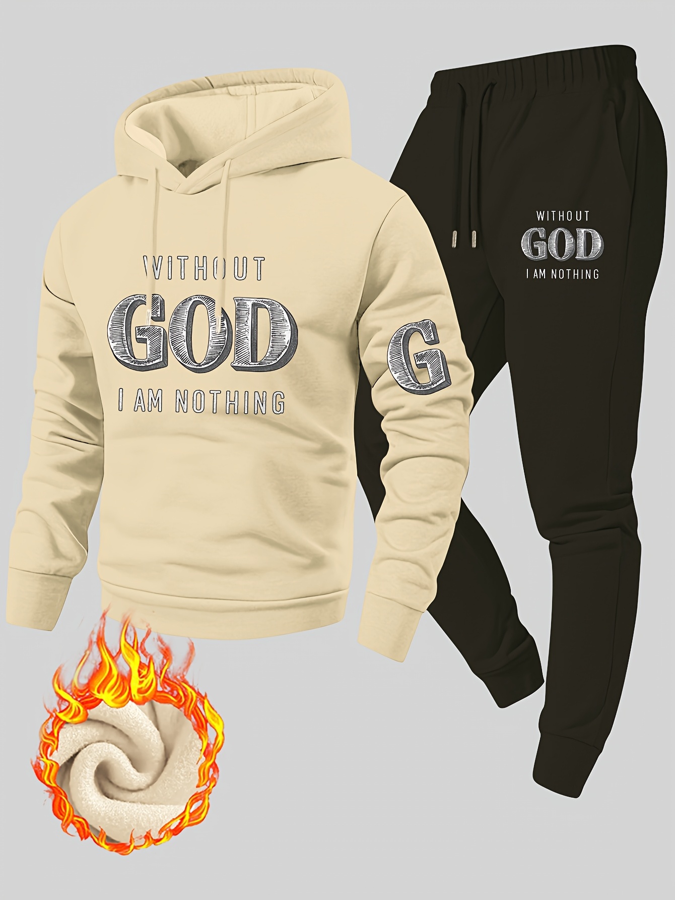 Мужской спортивный костюм из д – обзор и цена Fleece Hoodie Lined